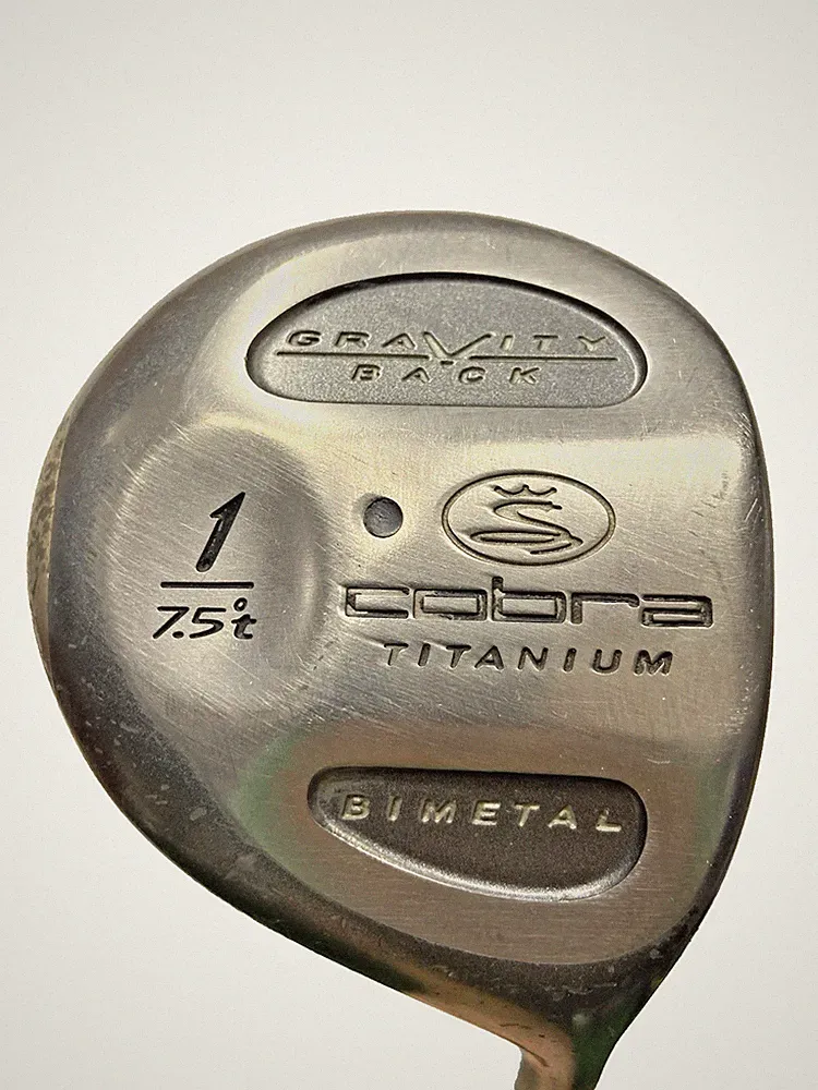 Cobra Ti BiMetal Gravity Back Driver 7.5* RH Stiff Graphite 44.5" New Jumbo Grip