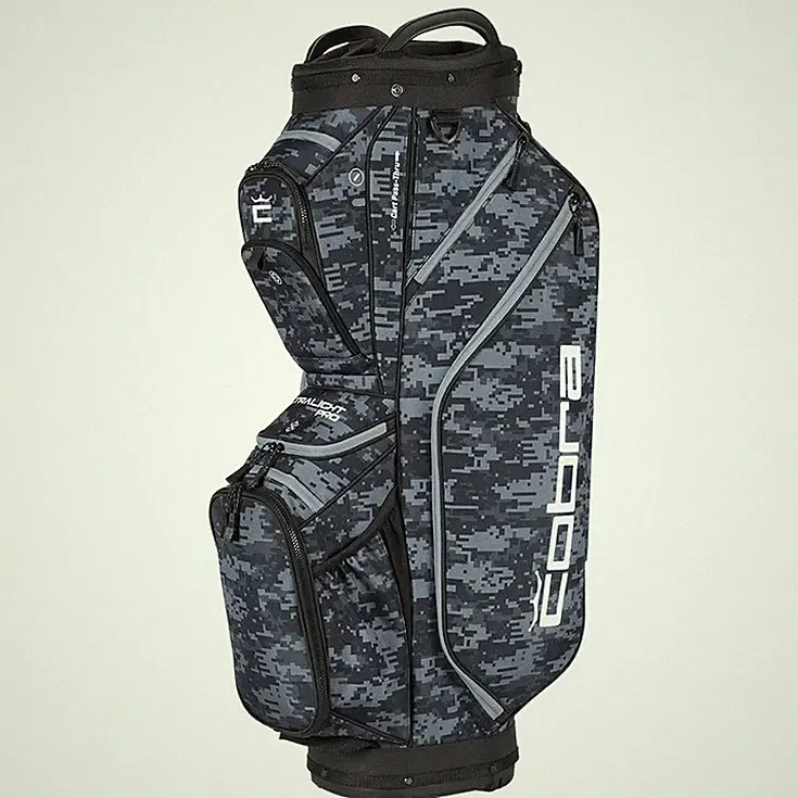 Cobra Ultralight Pro Cart Bag Series 14 Way Top Golf Bag Black Camo NEW!
