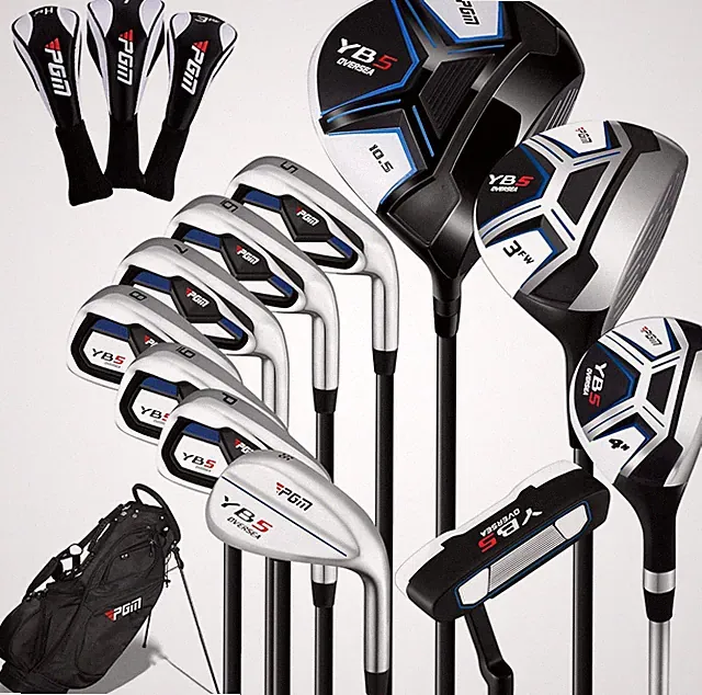 Complete 12/15 Piece Men's Golf Club Set with Bag & Headcovers - Right Handed
