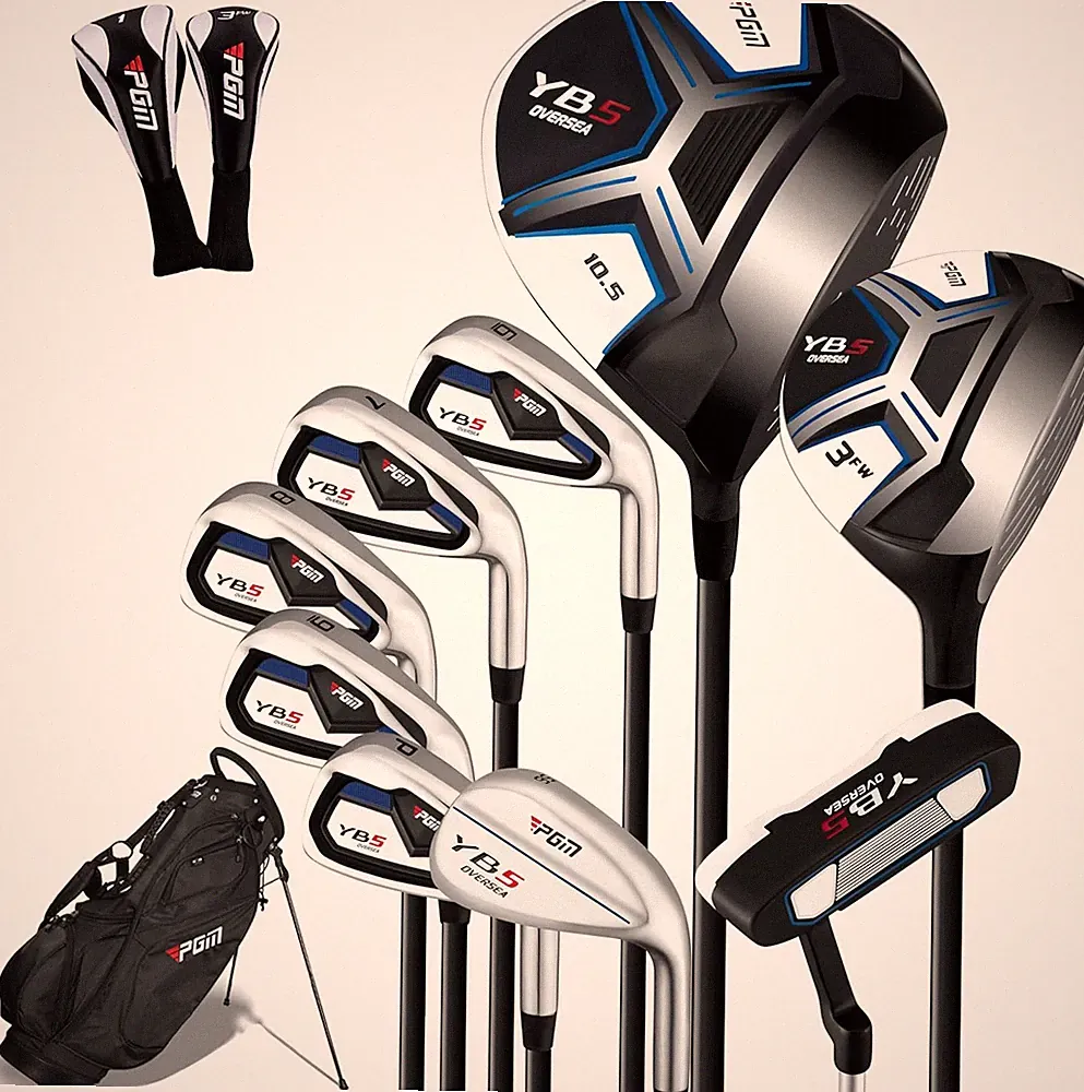 Complete 12/15 Piece Men's Golf Club Set with Bag & Headcovers - Right Handed