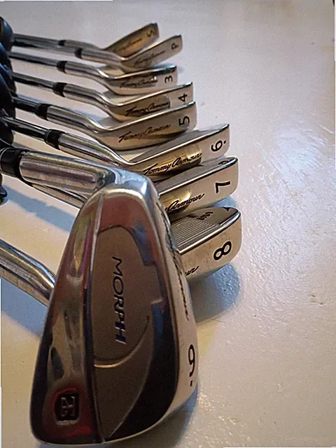 Complete 9 Club Tommy Armour Morph Iron Set 3-PW, SW Precision Rifle FCM 6.0 RH