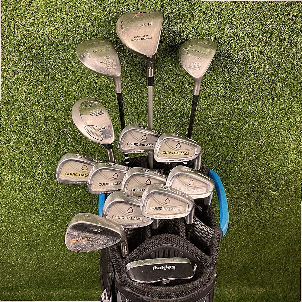 Complete Adams Golf / Cubic Balance Golf Club Set ⛳️ 14 Clubs Set Stiff Flex RH