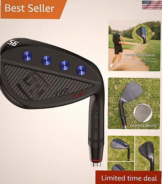 Complete Black Golf Wedge Set - Precision Forged Clubs for Enhanced Performance