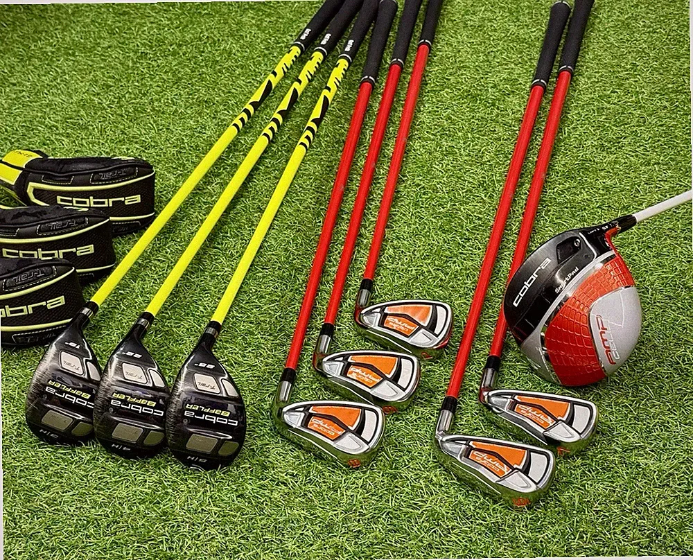 Complete Cobra AMP Cell Junior Golf Set 6-PW, 3-5HY Prototype Shafts Rare Custom