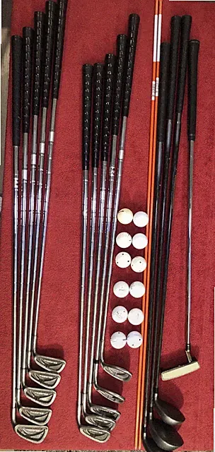 Complete Full Golf Set Tommy Armor Irons And Bag, Knight Woods, Putter, 12 Balls