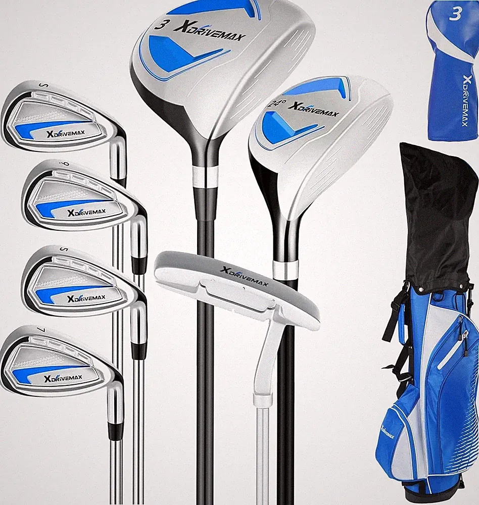 Complete Golf Club Set Right Hand Men's Blue Golf Clubs for Men Sale Online