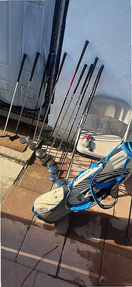 Complete Golf Starter Set - Oakley Stand Bag & Mixed Clubs (Ping, Top Flite)