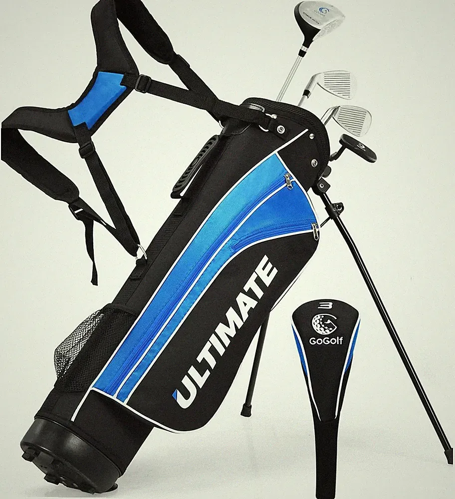 Complete Kids Golf Club Set for Ages 8-13, Right Hand, Blue