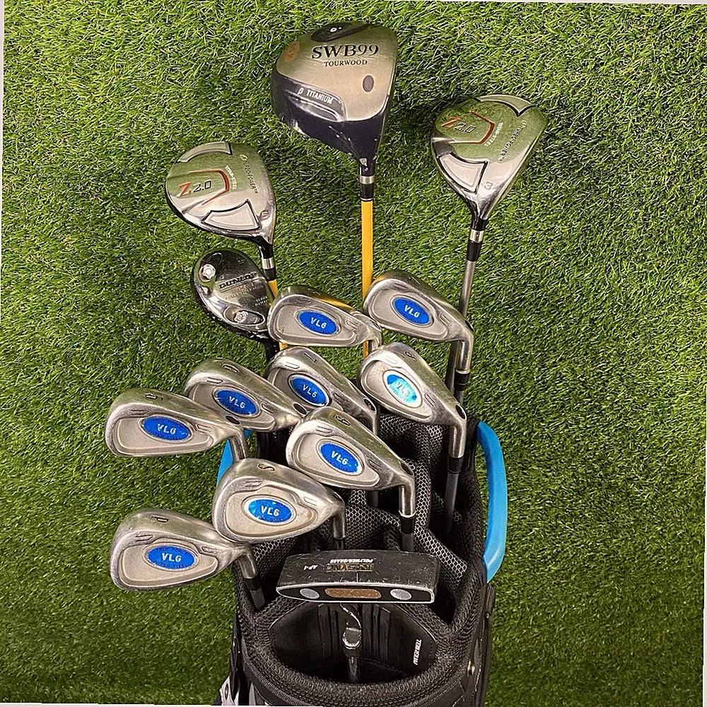 Complete Mens Golf Club Package Set ⛳️ 14 Club Set Stiff Flex Graphite RH