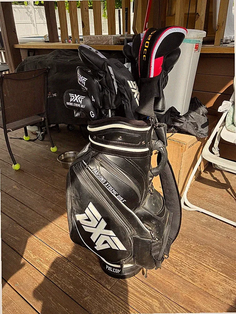 complete pxg golf club set with extras