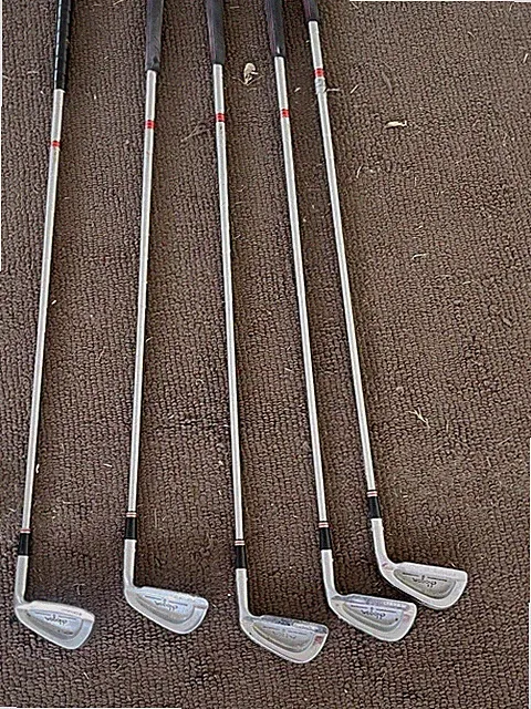 Complete Set of Hogan Forged Irons 3-9 Right Handed Steel Shaft Used W/putter