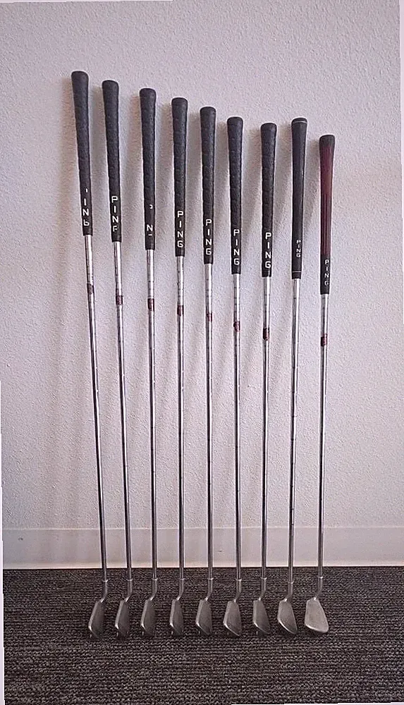 Complete Set of Ping Red Dot Irons 3-9 Plus a Orange Dot Sand Wedge & i3 PW