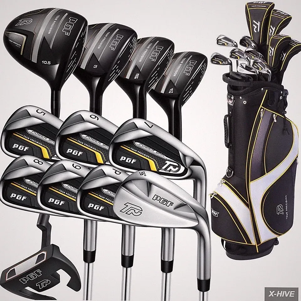 Complete Sets Standard 17 PGF Golf Gold TP Club Package Set Men Women Flex