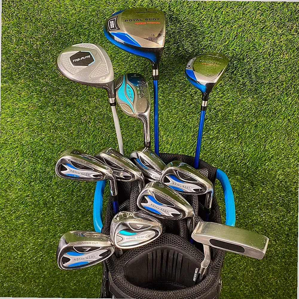 Complete Tommy Armour Royal Scot Ladies Golf Clubs Set ⛳️ 12 Club Set Blue RH
