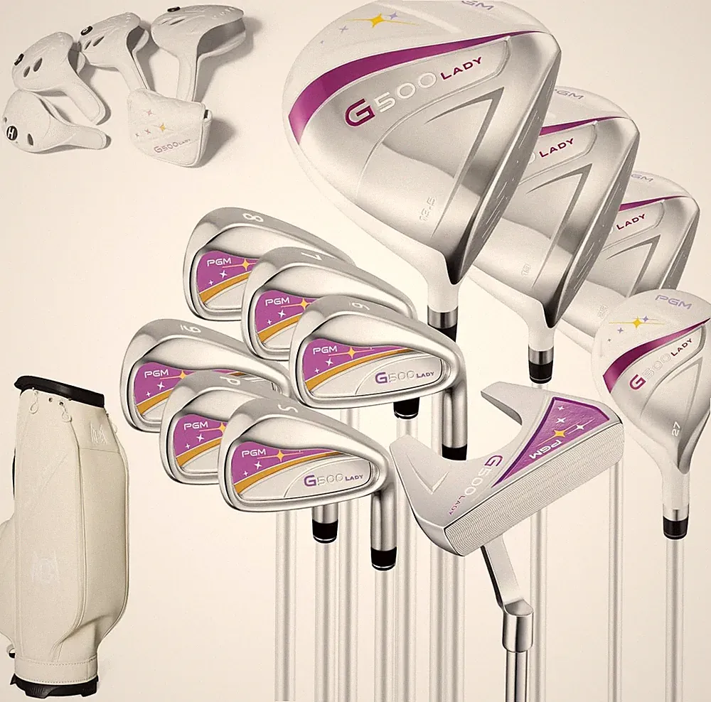 Complete Women's Golf Club Set for Right-Handed Beginners with Bag & Headcovers
