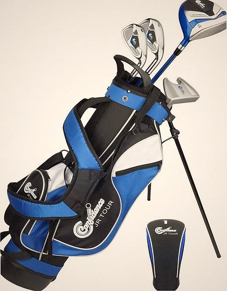 Confidence Golf Junior Golf Clubs Set for Kids Age 4-7 (Up to 4' 6' Tall)