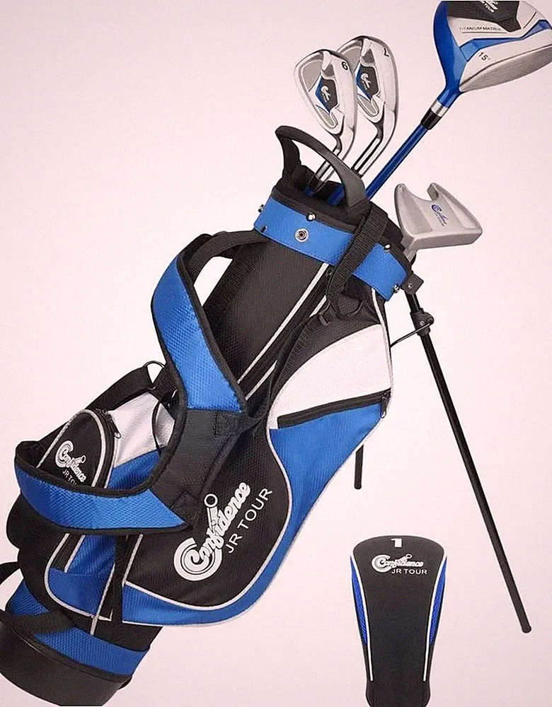 Confidence Golf Junior Golf Clubs Set for Kids Age 4-7 (Up to 4' 6' Tall)