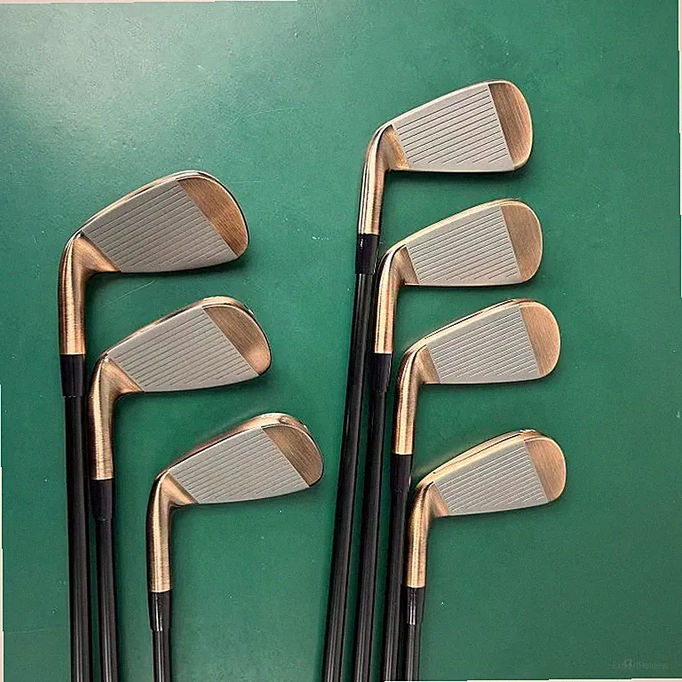 Copper Color Golf Iron Set 4-PW w/ Shafts & Grips