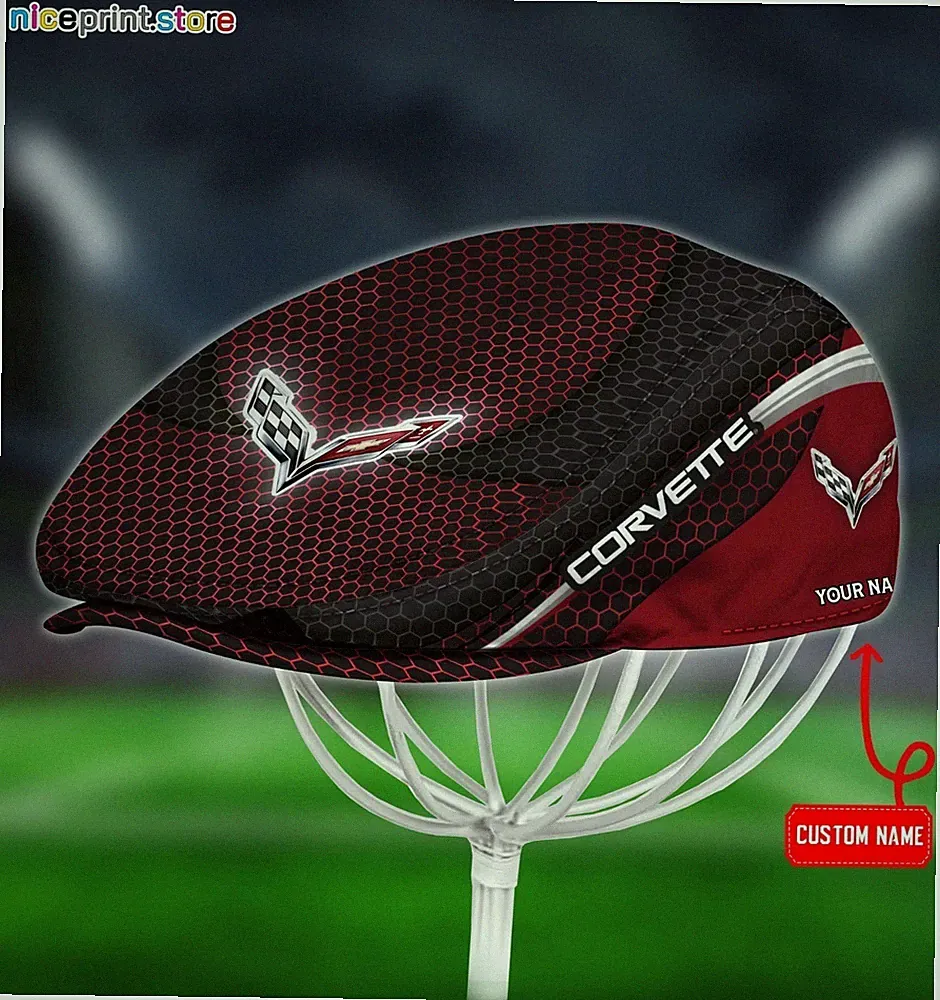 Corvette Jeff Cap Corvette Driver Cap Golf Cap Corvette Flat Cap for men