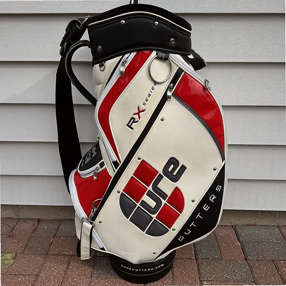 Cure Putters RX Series Golf Staff Caddy Tour Bag White Red Black Gray 5 Way