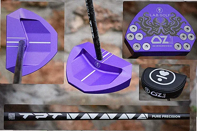 CUSTOM RH LAB GOLF OZ.1 Purple Putter + HC 70* Lie 34" TPT Shaft Outlet Blemish