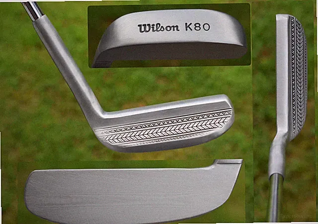 CUSTOM Wilson K80 Heel Shaft Blade Putter RH 36" Custom Milled & Engraved Design