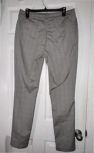 Daily Sports of Sweden Performance Golf Pants Womens US 10 Houndstood Plaid Gray