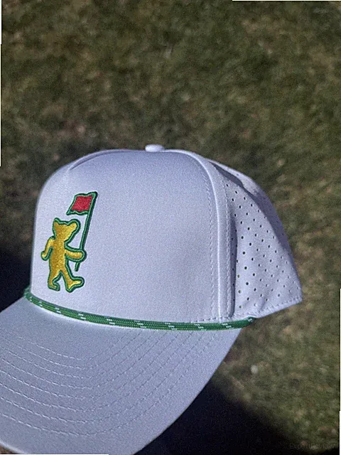 Dancing Bear Golf Hat Custom Dead Golf Masters Hat Grateful Rope Hat Dad Golf