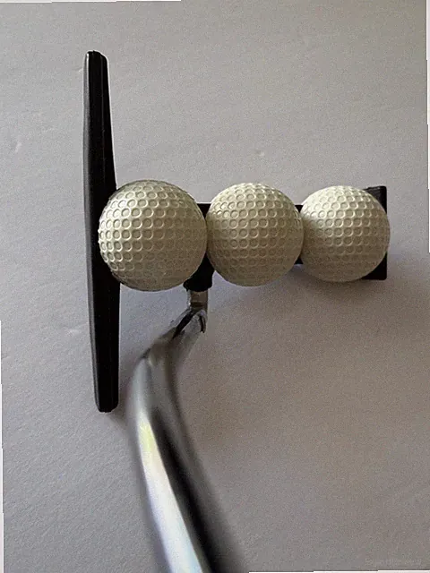 Dave Pelz Original 3-Ball Forced Balance 35" Golf Putter/Club Training Aid