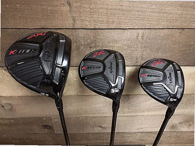 DEMO Mens +2 Majek K-Series 460cc 12.5° Driver and 3 5 Wood Stiff Flex Graphite