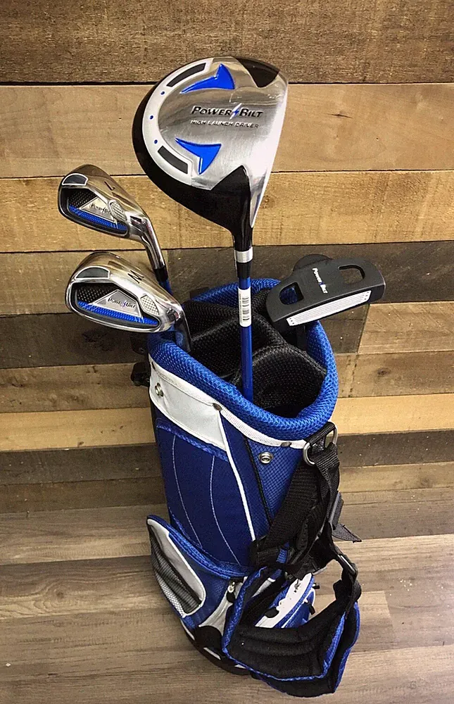 DEMO Powerbilt Junior Kids Golf Club Set Junior Flex Right Handed 5644-PBJK