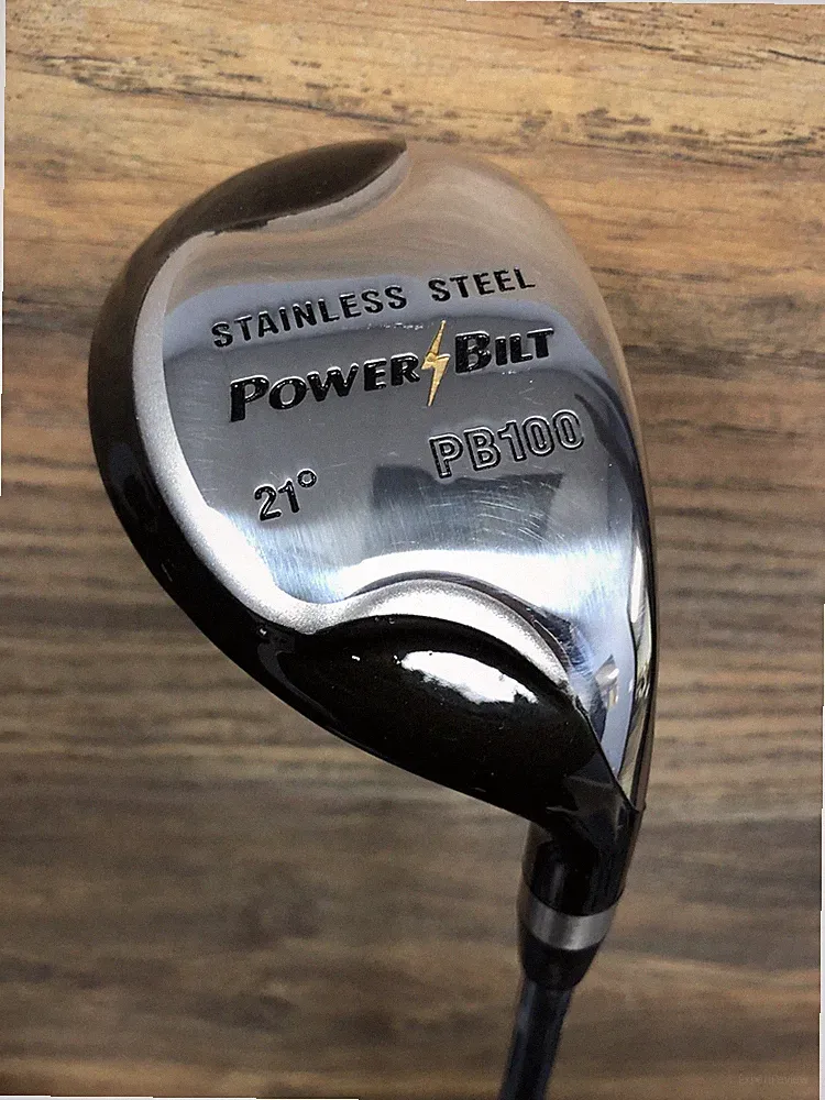 DEMO RH Men's Powerbilt PB100 21° Hybrid Golf Clubs Regular Flex Steel 5977-PB10