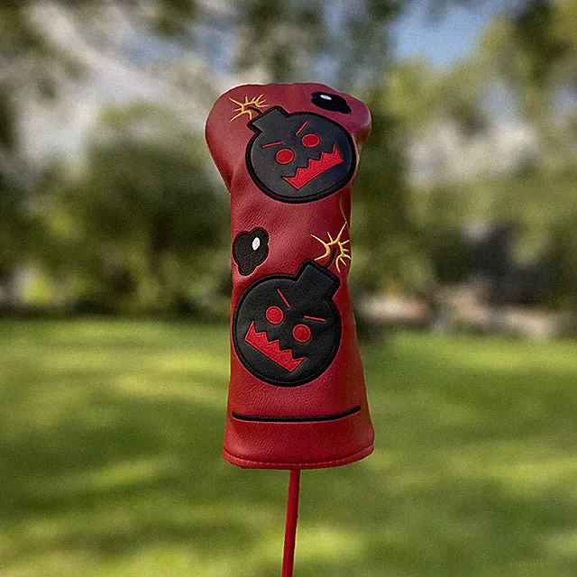 Devil Bomb Golf Club Head Cover Driver Fairway Wood Hybrid Putter Cover 135UT