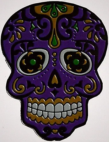 Dia De Los Muertos Magnetic Golf Ball Marker & Matching Hat Clip