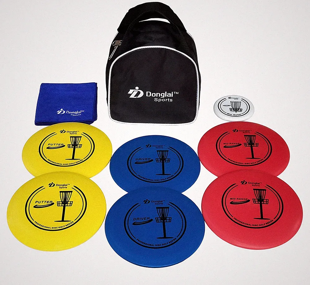 Disc Golf Starter Set/Disc Golf Beginner Set, Included 2X Driver, 2xMidRange,...