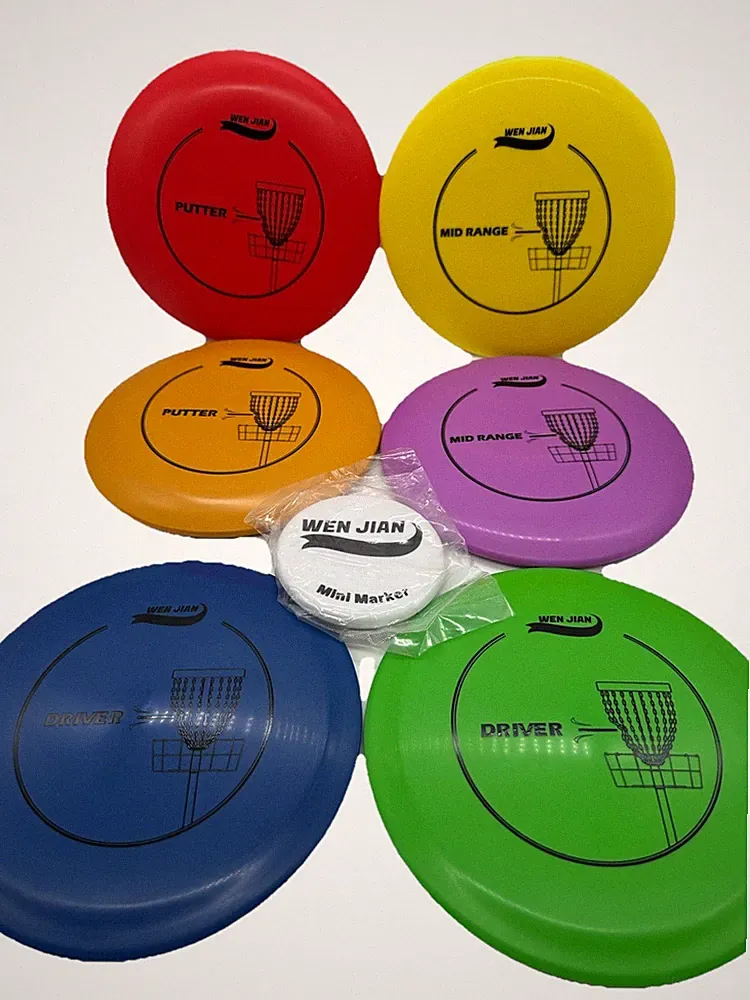 Disc Golf Starter Set Disc Golf Set Disc Golf Beginner Set with 6 Discs-2 PCS