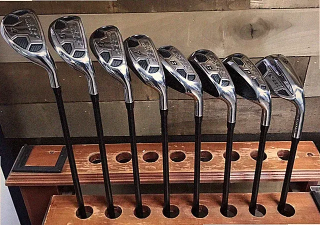 DISCOUNT DEMO USED - Powerbilt EX 550 Regular Flex Graphite Hybrid Iron Set 4-SW