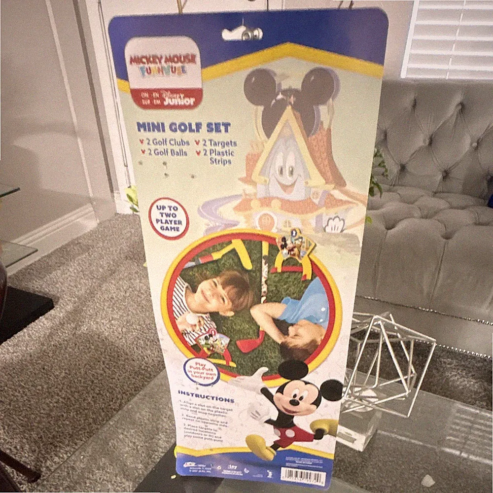 Disney Junior Mickey Mouse Mini Golf Set 2 Sets w/ Clubs, Balls & Targets