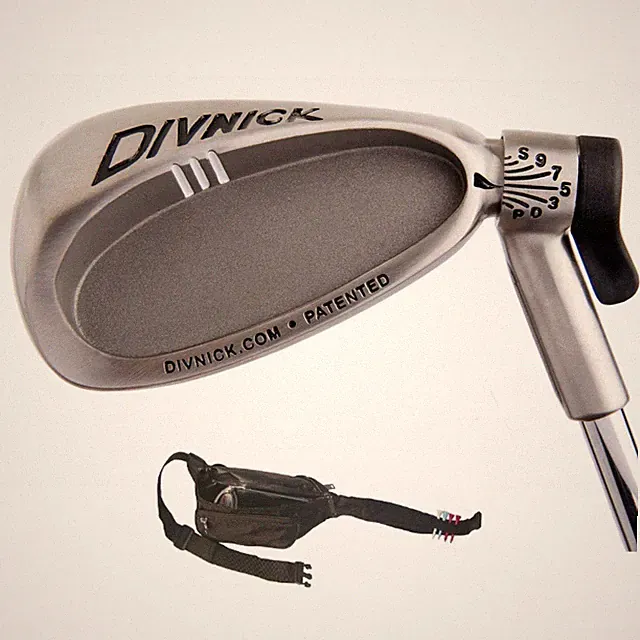 Divnick Whole-in-One Adjustable Loft Telescopic Golf Club + Belt Bag