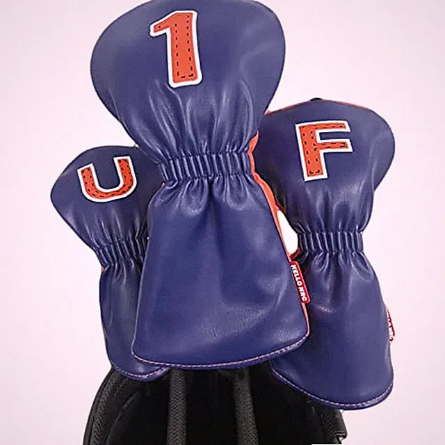 Double Color Golf Wood Club Headcover For Driver Fairway Wood Hybrid 1FU Select