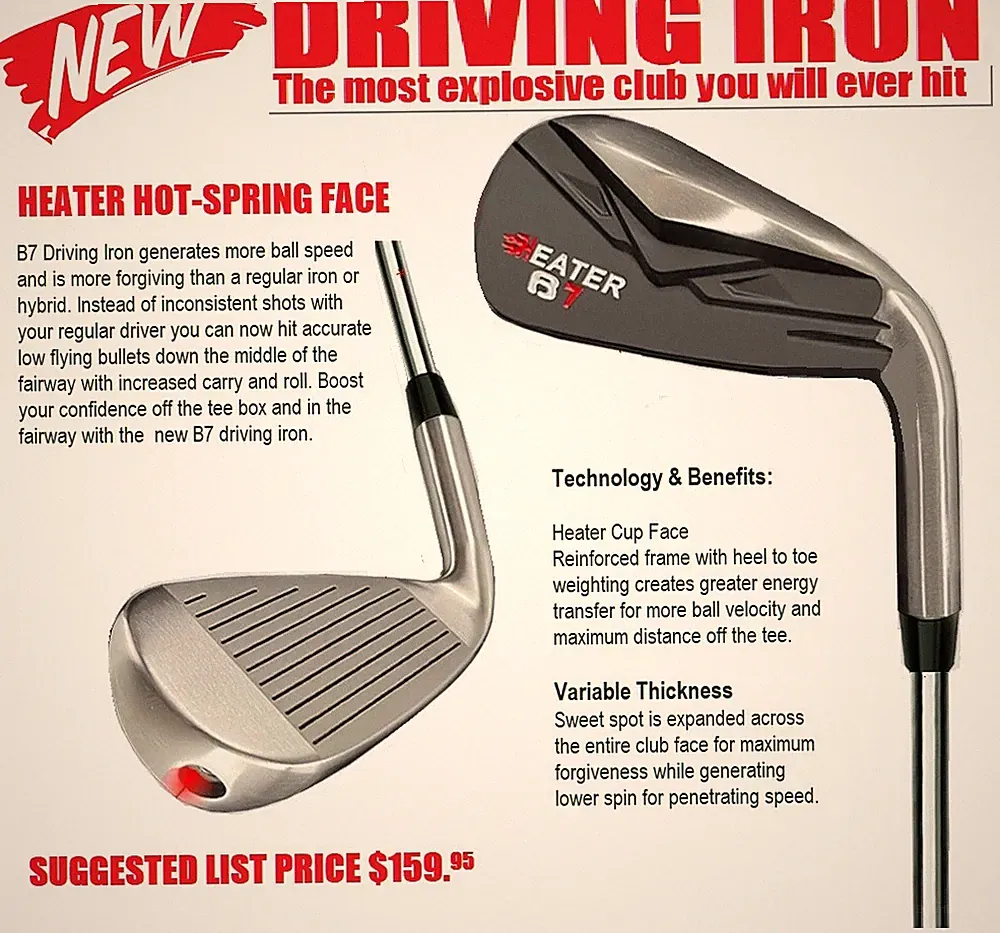 ILLEGAL DISTANCE DRIVING IRON LONG BOMBER DRIVER CUSTOM GOLF CLUB 18* or 21*