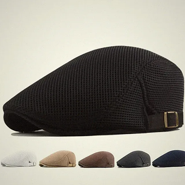 Duck Mesh Summer Gatsby Cap Mens Ivy Hat Golf Driving Sun Flat Cabbie Newsboy