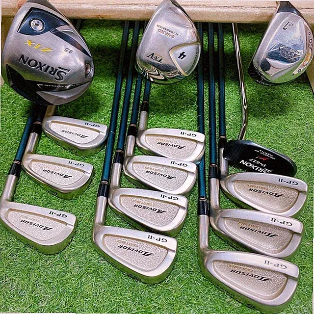 DUNLOP SRIXON Z-TX Daiwa ADVISOR GP-II Mens Golf Clubs Set 14pc EH1