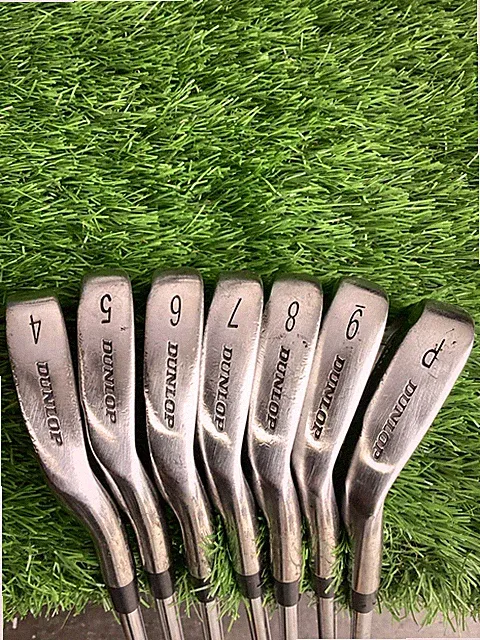 Dunlop Ti Black Iron Set 4-PW With Firm Steel Shafts