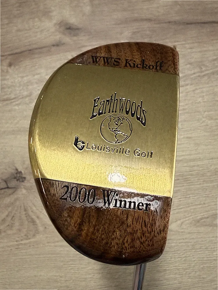 Earthwoods Putter Louisville Golf 2000 Winner WWS Kickoff - 35" New!