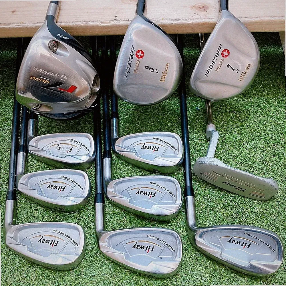 EM5 TaylorMade r7 Wilson ProStaff Mens Golf Clubs Set Beginner Right 11pc