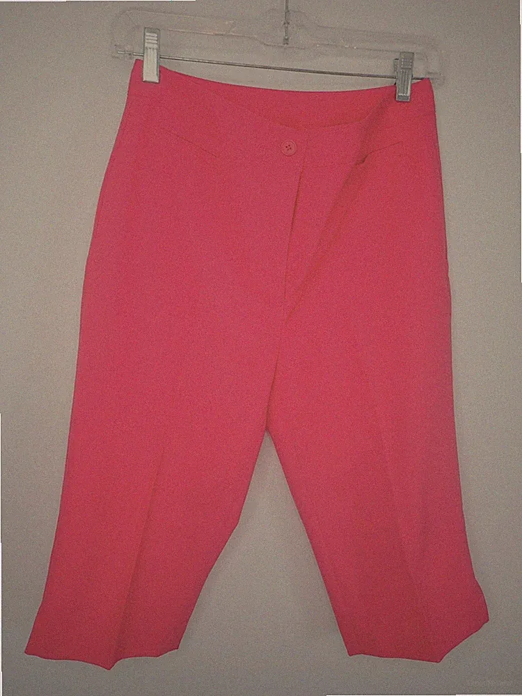 EP PRO capri golf pants Women's size 4 coral red lightweight capri 5 pockets