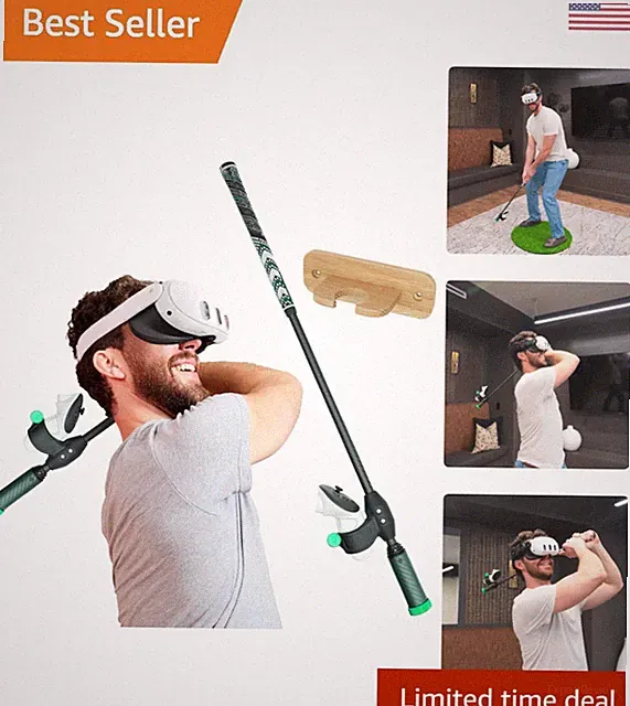 Ergonomic DriVR Golf Club for VR - 28-Inch Handle with Carbon Fiber Durability