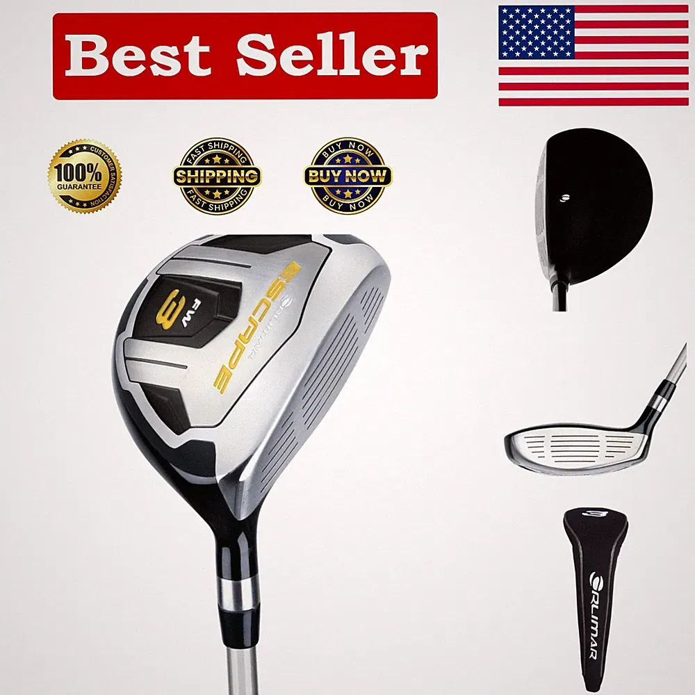 Escape Right-Handed Golf Clubs - Senior Flex 34° Fairway Wood with Headcover