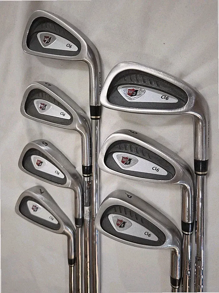 EXCELLENT STAFF Ci6 GOLF SET 4-9, PW TT TAPER TECH-CL LAMKIN CROSSLINE 300 GRIPS
